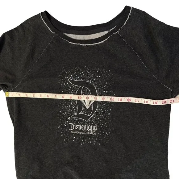 Disney Parks Disneyland 60th Diamond Celebration Sweatshirt XL Sequin Sparkle - Picture 15 of 16
